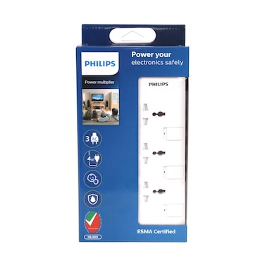 Philips Extension Socket 3 Way 4m