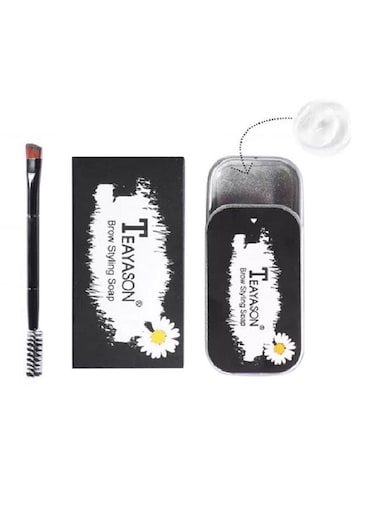 Teayason Styling Soap Eyebrow Gel With Brush, Multicolour