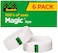 Generic Scotch Magic Tape, 6 Rolls, Numerous Applications, Invisible, Engineered For Repairing, 3/4 X 1000 Inches, Boxed (810K6)