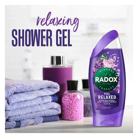 Radox Feel Relaxed Waterlily And Lavender Shower Gel 250ml