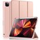 TRON Case Compatible with iPad Pro 11 Case 2022/2021/2020 with Pencil Holder, For iPad Pro 11 Inch Case 3rd/2nd Gen, Trifold Stand Protective Case with Soft TPU Back, Auto Wake/Sleep, Pink