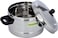 Royalford Stainless Steel Idly Cooker 4L 4 Racks 16 Idlis, Induction Compatible &amp; Dishwasher Safe, Food Grade Material Heat Resistant Handle &amp; Steam Vent Rf9977, Multi