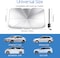Aoryoa Windshield Sunshade, Brella Shield For Car, Foldable Umbrella Sun Shade Car Blocks Uv Rays Heat Keep Vehicle Cool, Automotive Interior Accessories For Sun Protection, Fit Most Vehicl