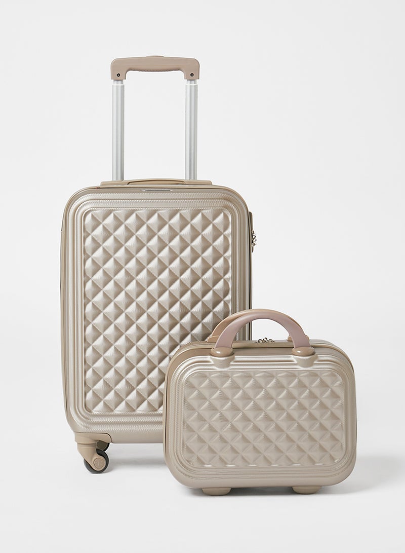 Buy Partner 2-Piece Cabin Luggage Trolley And Beauty Case Set ...