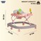 Lovely Baby Foldable Kids Walker LB W1508JA6 with Adjustable Height, Music &amp; Toys, Rotating Wheels, Foldable Safe Support Activity Walker for Toddlers, Small Infant Boy Girl 6-15 M - Pink