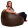 Comfy PVC Bean Bag Cover -Dark Brown