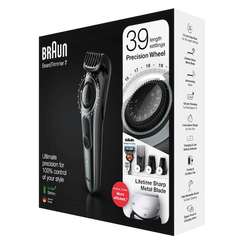 Braun Series 7 Rechargeable Beard And Hair Trimmer BT7240 Black