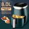 Air Fryer Oven | Multifunction Air Fryer Oven | Smart Electric Air Fryer | 1400W, 8L Large Capacity Electric Fryer | LED Digital Touch Screen Stainless Air Fryer