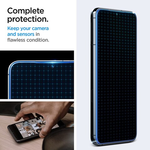 Spigen GLAStR EZ FIT [2 Pack] designed for Samsung Galaxy S23 Screen Protector (2023) Premium Tempered Glass [Case Friendly] - 2 PACK