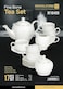 Royalford 17 Piece Fine Bone Tea Set- Rf10499 Includes 6 Tea Cups, 6 Saucers, 1 Creamer, 1 Teapot With Lid And 1 Sugar Pot With Lid Lead-Free And Cadmium-Free Perfect For Serving Tea, Coffee White