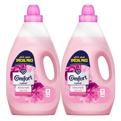 Comfort Flora Soft Fabric Softener Pink 2.9L Pack of 2