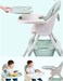 Kidsland Honelevo Baby Dining Chair Baby Feeding Chair Portable High Chair ，Adjustable Height Foldable Toddler Seat ，Safty Highchair With Meal Tray, All For Your Baby (Pink)