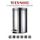 Winsor Stainless Steel Pedal Dustbin With Removable Inner Bucket, Trash Can Round Shape Dustbin For Bathroom, Home, Kitchen, Washrooms, Room And Office (5.0 ltr)