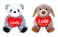 Party Magic Valentine Soft Teddy Bear- 18 cm Size- Multicolor