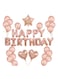 Generic Happy Birthday Design Balloon Decoration Set 12Inch