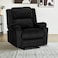In House Velvet Classic Recliner Chair - Black - AB02