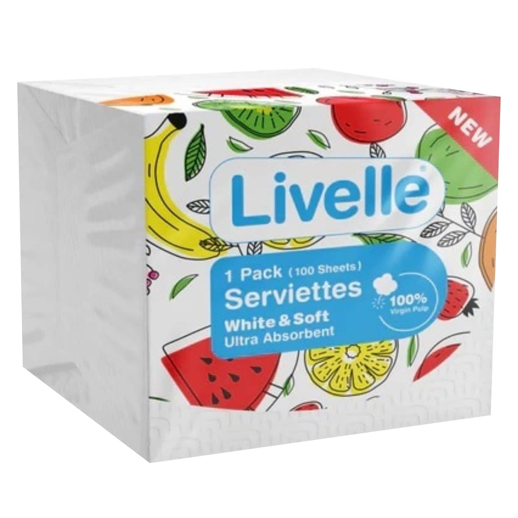 Buy Livelle Serviettes 100 Sheets Online | Carrefour Kenya