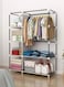 Cady One Foldable Cloth Wardrobe And Luggage Organizer With Hanging Rods And Clothes Rack For Storing Bags, Toys And Shoes