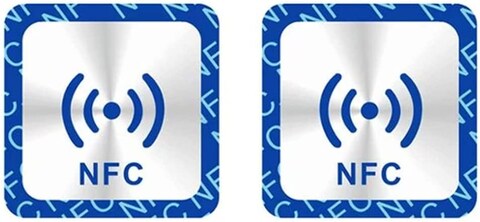 Rubik NFC 216 Tags NTAG216 Anti-Metal Ntag 216 Self-adhesive Stickers, TagMo and Amiibo, 888 Bytes Memory Fully Programmable RFID Key Token