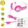 ONANOFF BP-CO-PINK-01-K BuddyPhones - Connect On-Ear Wired Headphones - For Kids Portable Heads