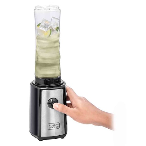 Black+Decker Personal Compact Sports Blender 300W SBX300-B5 Silver/Black