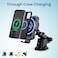 Remson Wireless Car Charger Mount, 15W Qi Auto Clamping Windshield/Dashboard/Air Vent Phone Car Holder Built in Cooling Fan Compatible for iPhone 12/12 Pro/12 Pro Max/11Pro, Samsung Galaxy S20/S10+
