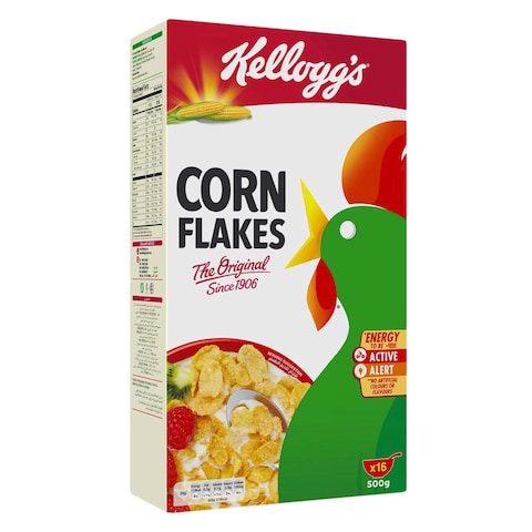 Buy Kelloggs Plain Corn Flakes - 500 gram in Egypt