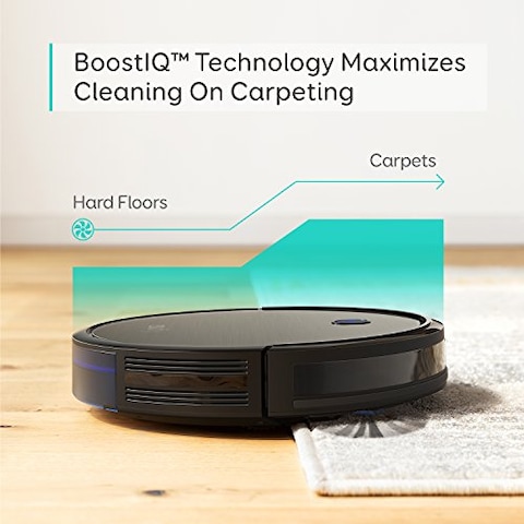 eufy Anker, BoostIQ RoboVac 11S (Slim), Super-Thin 1300Pa Strong Suction, Quiet, Self-Charging Robotic Vacuum Cleaner, Cleans Hard Floors to Medium-Pile Carpets, Black