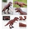 Fitto Remote Control Walking Dinosaur Toys Dinosaur Robot, With Glowing Eyes and Roaring Sound Realistic T-Rex Dinosaur Toy Figure for Kids Brown