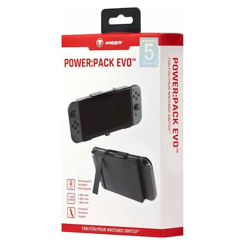 Snakebyte Evo Switch Power Pack For Nintendo Switch Black