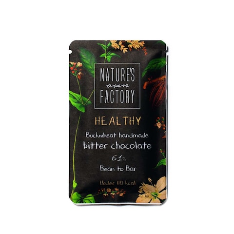 Natures Own Factory Healthy Buckwheat Handmade Bitter Chocolate 20g