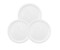 SHALLOW ROUND SERVING PLATTER -SMALL(19CM) - WHITE (MCP-5003-WH), 3PCS SET