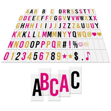 Buy Generic-102pcs Colorful Interchangeable Letters Numbers Symbols ...