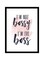 Spoil Your Wall Quotes Poster With Frame White/Black/Pink 40x55cm