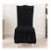 Turkish Stretchable Chair Cover Black Free Size