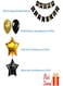 Party Time 24-Piece Party Festival Decoration Party Balloon Set - Black&amp;Gold