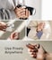Ringke [2 Pack] Finger Ring Strap Silicone Smartphone Grip Lanyard Holder with Anti-Slip Mount Function Compatible with Phone Cases, Keys, Cameras, and More - Black