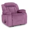 إن هاوس كرسي استرخاء هزاز ودوار منجد بالمخمل - بنفسجي فاتح - NZ50