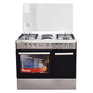 Ramtons 4G+2E Cooker Silver Rf/498