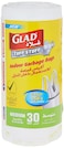 Glad Garbage Medium White Handle 30 Bags, 35 Liters