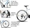 Vaux Swifter-Pro Hybrid Cycle for Men with Dual Disc Brake, 21 Speed Gear Cycle with Hi-Ten Steel Frame, Alloy Rims &amp; 700Cx35 Thin Tyre Cycle, Bicycle for Adults with Age Group 15+ Years - White