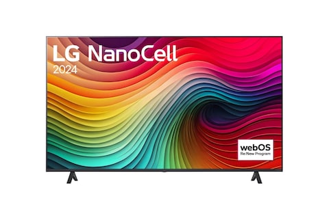 LG 65 Inch NanoCell NANO81 4K Smart TV AI Magic remote HDR10 webOS24 2024 65NANO81T6A.AMVE Black
