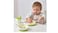 Bib, fruit/vegetables pattern/green yellow