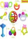 Baby Teether Toy Rattle Set Toddler Toy for New Born Baby