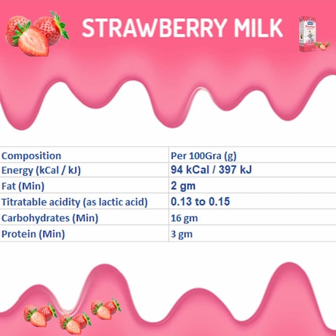 Lato UHT Strawberry Milk 125ml