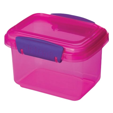 Sistema Rectangular Plastic Lunch Box Set Multicolor 400ml x 3 Pieces