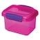 Sistema Rectangular Plastic Lunch Box Set Multicolor 400ml x 3 Pieces