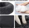 Vsell24 Fluffy Donut Style Soft Plush Machine Washable Self Calming Worming Cuddle Anti-Slip Base Circle Bed For Cats Puppies And Small Dogs Bed Black 60X52X46Cm
