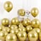 Party Time 25-Pieces 12" Gold Metallic Chrome Balloons, Shiny Latex Balloons For Baby Shower, Bridal Shower, Valentine's Day, Wedding &amp; Birthday Party Decoration - Party Supplies