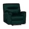 In House Velvet Classic Recliner Chair - Dark Green - AB01